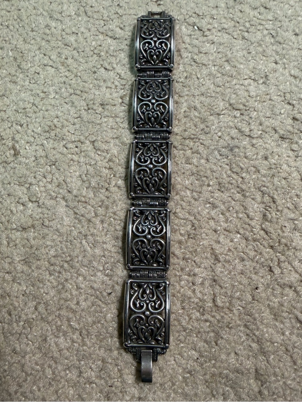 Women’s Brighton Silver-Plated Filigree Link Bracelet